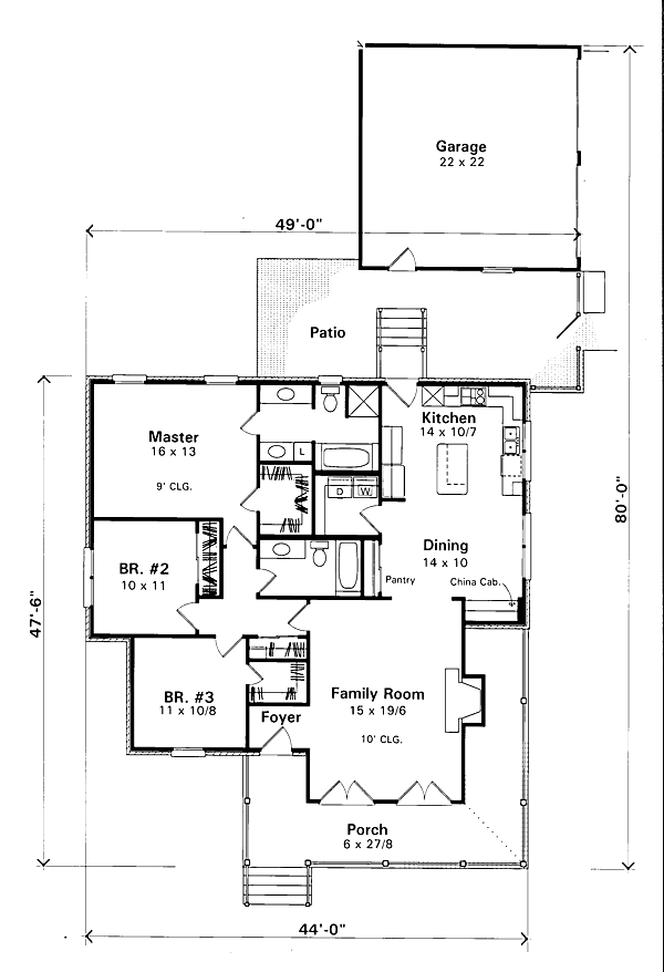 main floor house blueprint