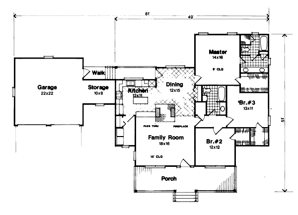 main floor house blueprint