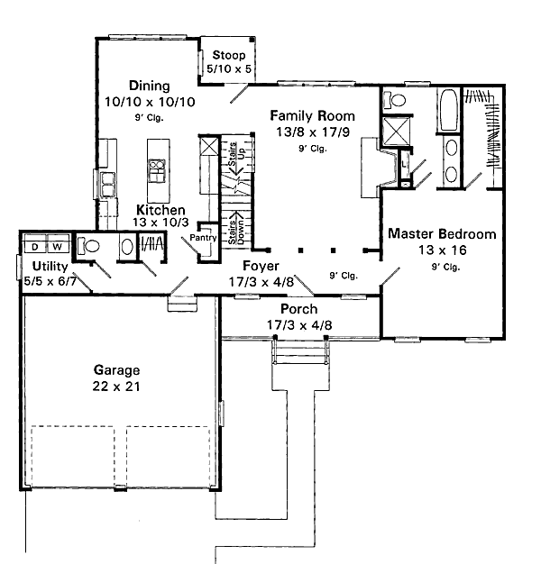 main floor house blueprint