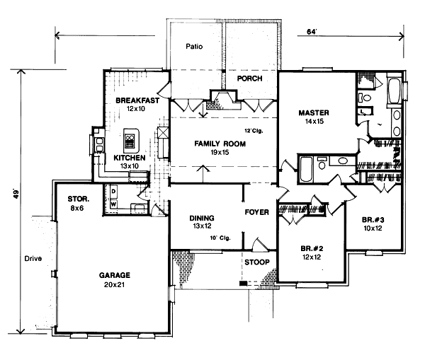 main floor house blueprint