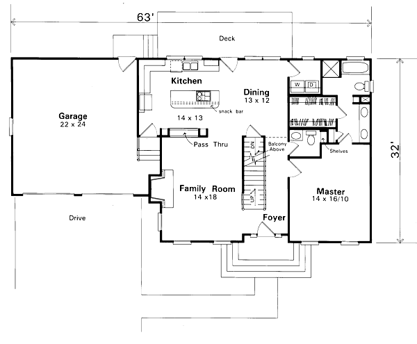 main floor house blueprint