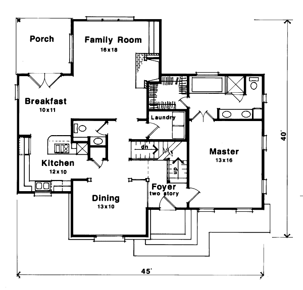 main floor house blueprint
