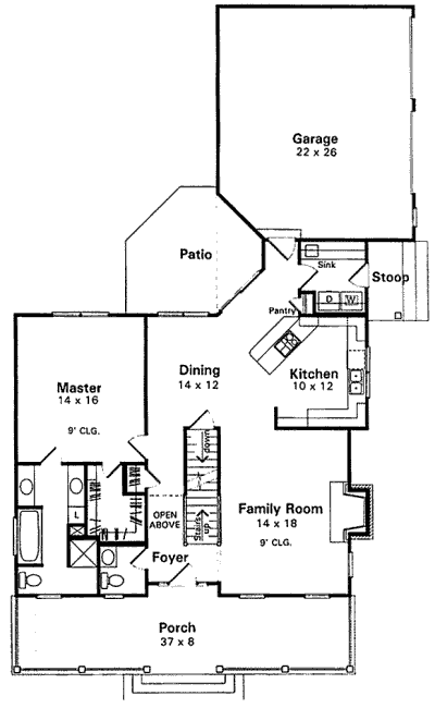main floor house blueprint