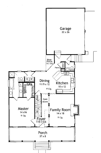 main floor house blueprint