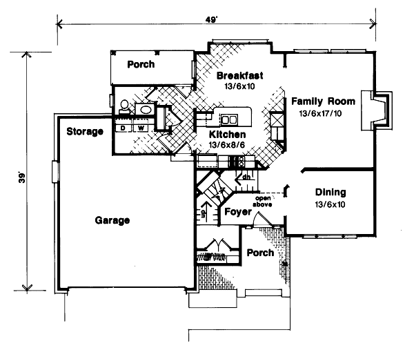 main floor house blueprint