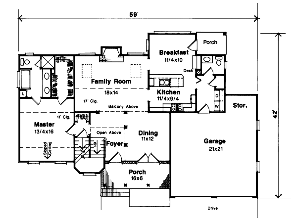 main floor house blueprint