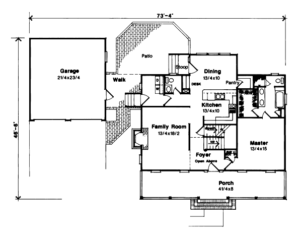 main floor house blueprint