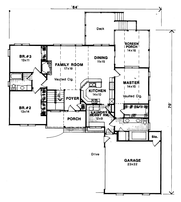main floor house blueprint