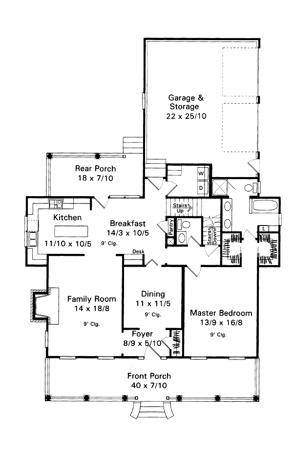 main floor house blueprint