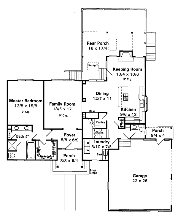 main floor house blueprint