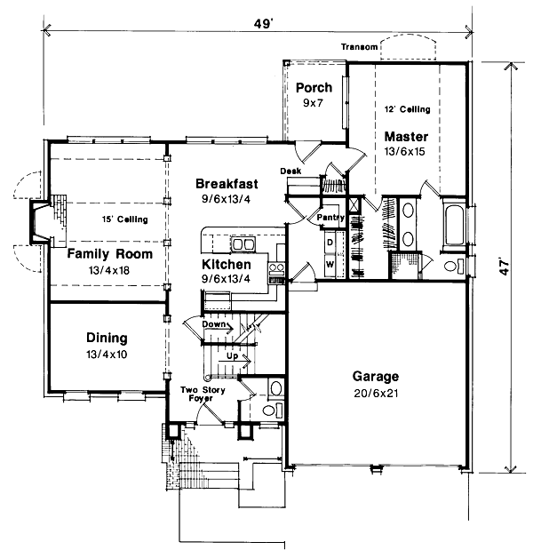 main floor house blueprint