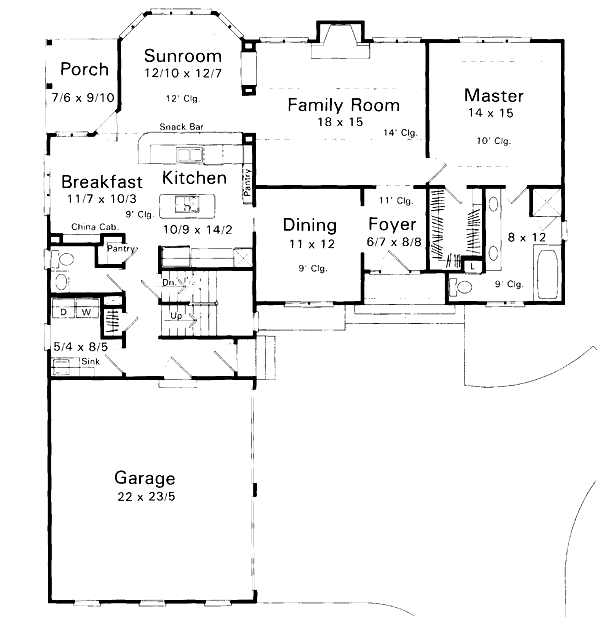 main floor house blueprint