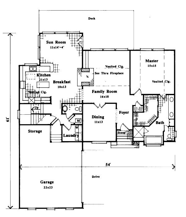 main floor house blueprint