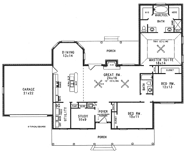 main floor house blueprint