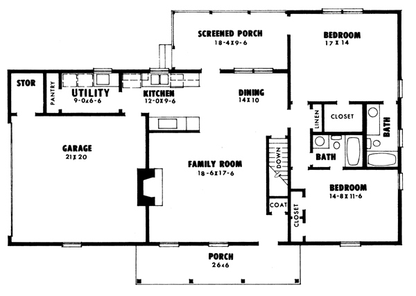 main floor house blueprint