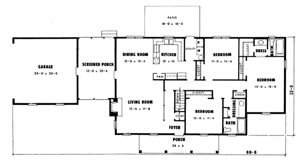 main floor house blueprint
