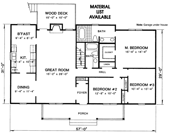 main floor house blueprint