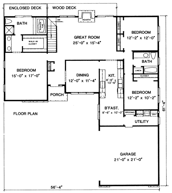 main floor house blueprint