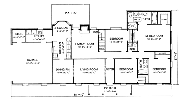 main floor house blueprint
