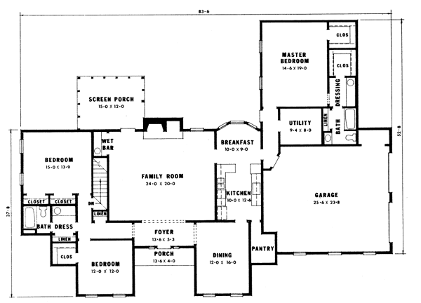 main floor house blueprint