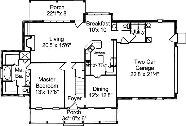main floor house blueprint