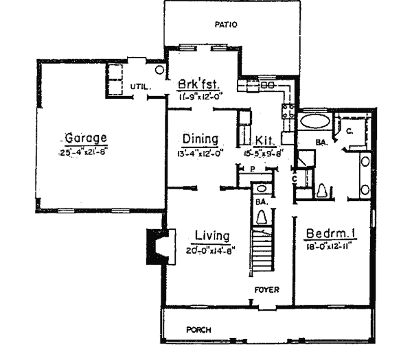 main floor house blueprint