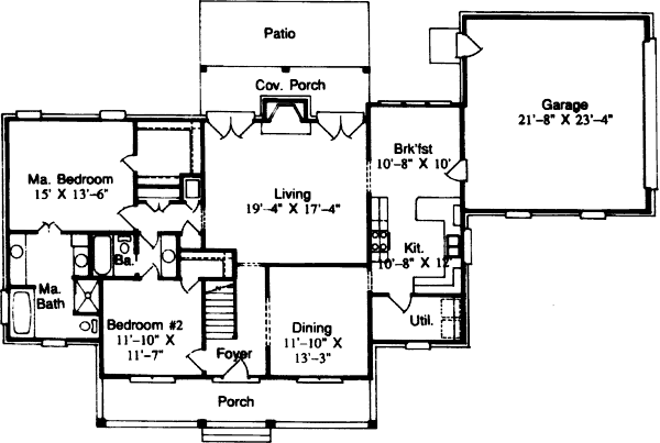 main floor house blueprint
