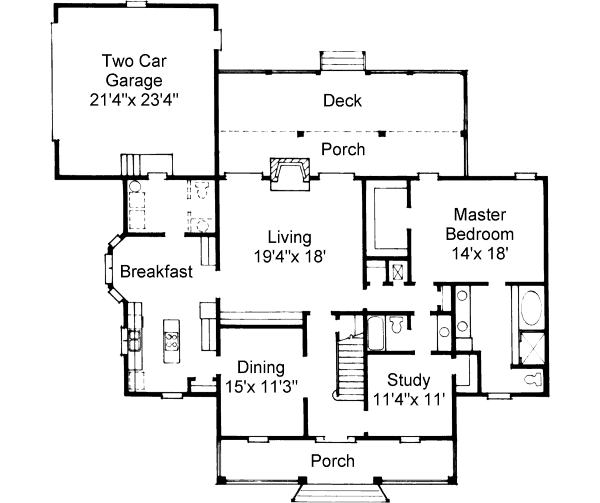 main floor house blueprint