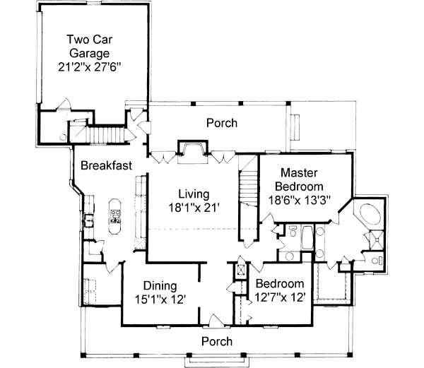 main floor house blueprint