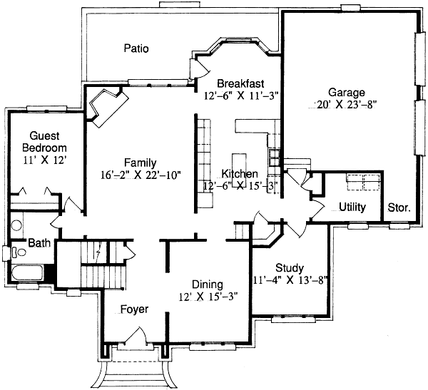 main floor house blueprint