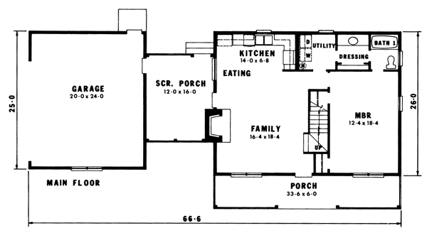 main floor house blueprint