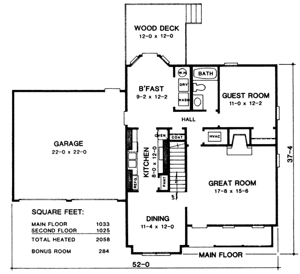 main floor house blueprint