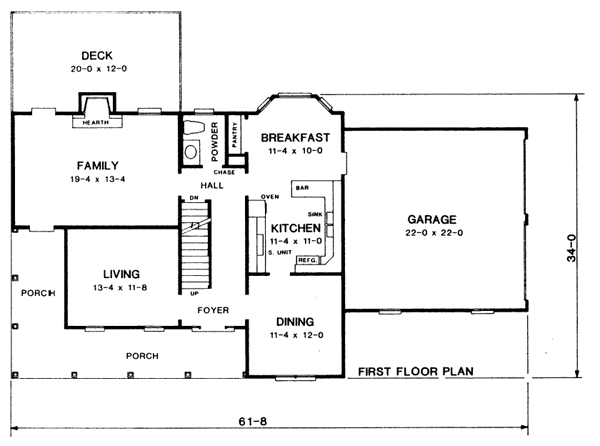 main floor house blueprint
