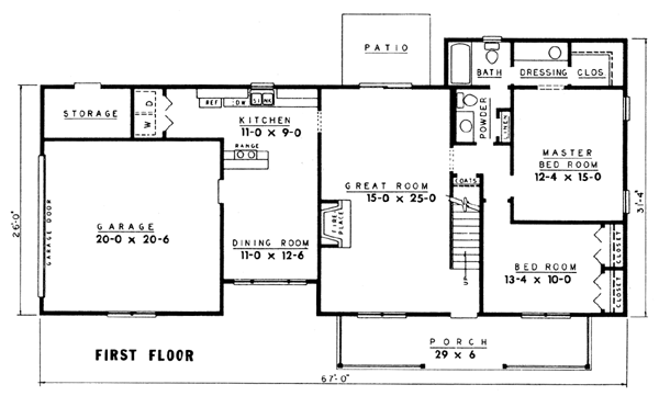 main floor house blueprint