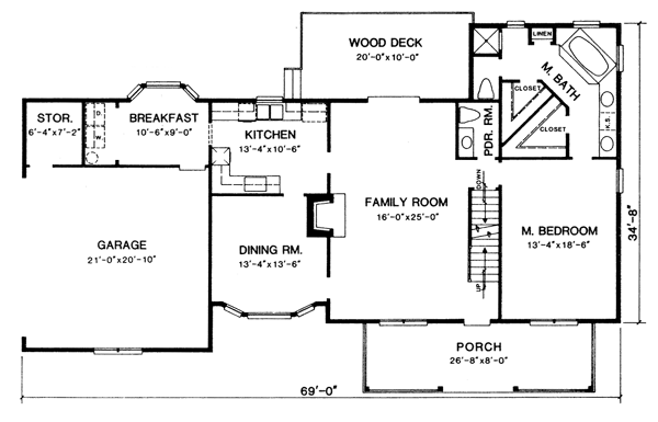 main floor house blueprint