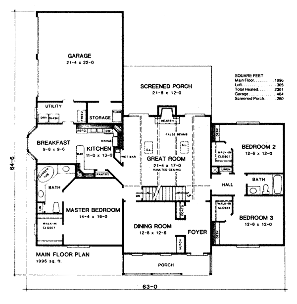 main floor house blueprint