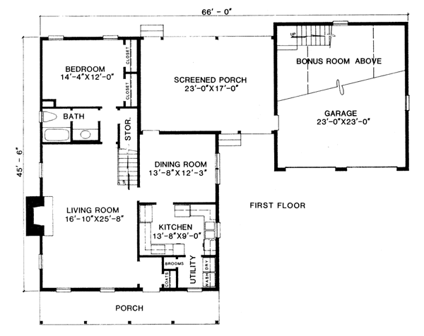 main floor house blueprint