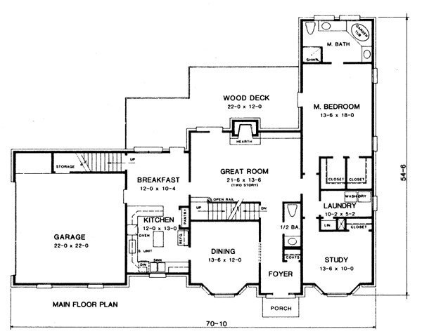 main floor house blueprint
