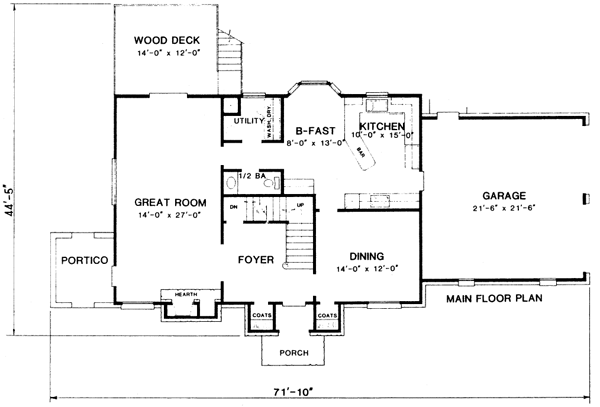 main floor house blueprint