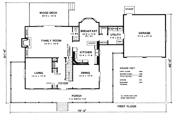 main floor house blueprint