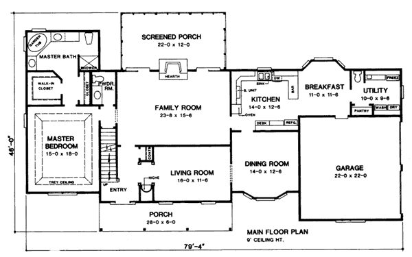 main floor house blueprint