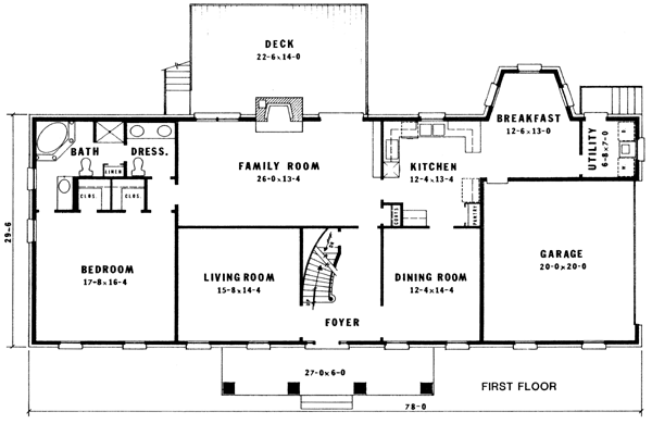 main floor house blueprint