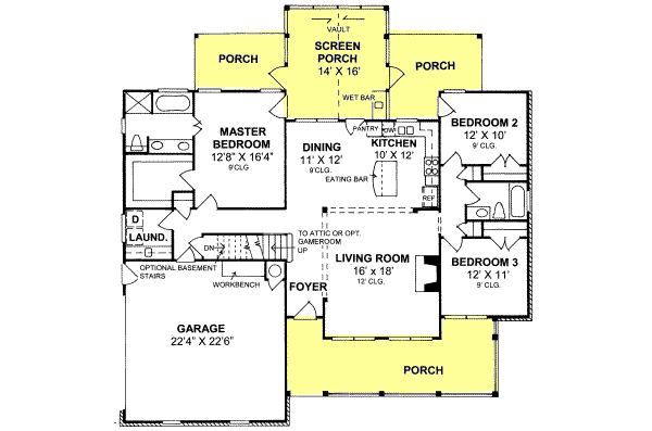 main floor house blueprint