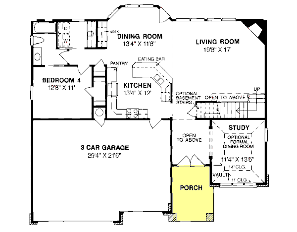 main floor house blueprint