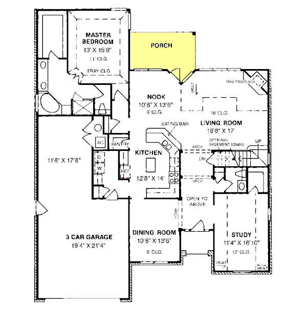 main floor house blueprint