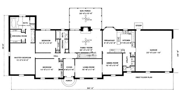 main floor house blueprint