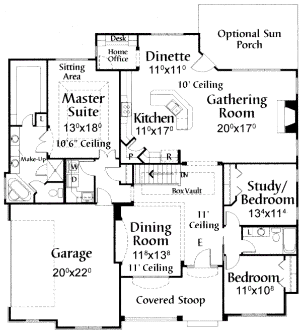 main floor house blueprint