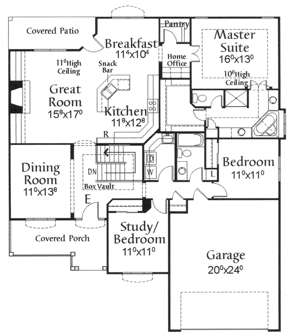 main floor house blueprint
