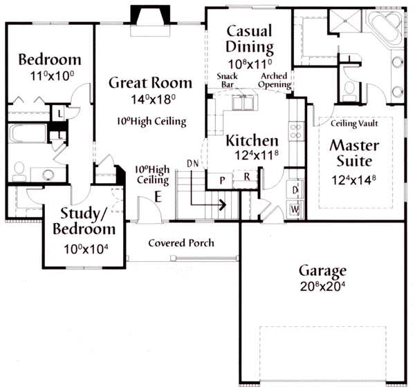 main floor house blueprint