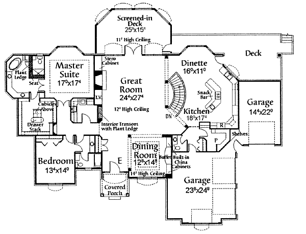 main floor house blueprint